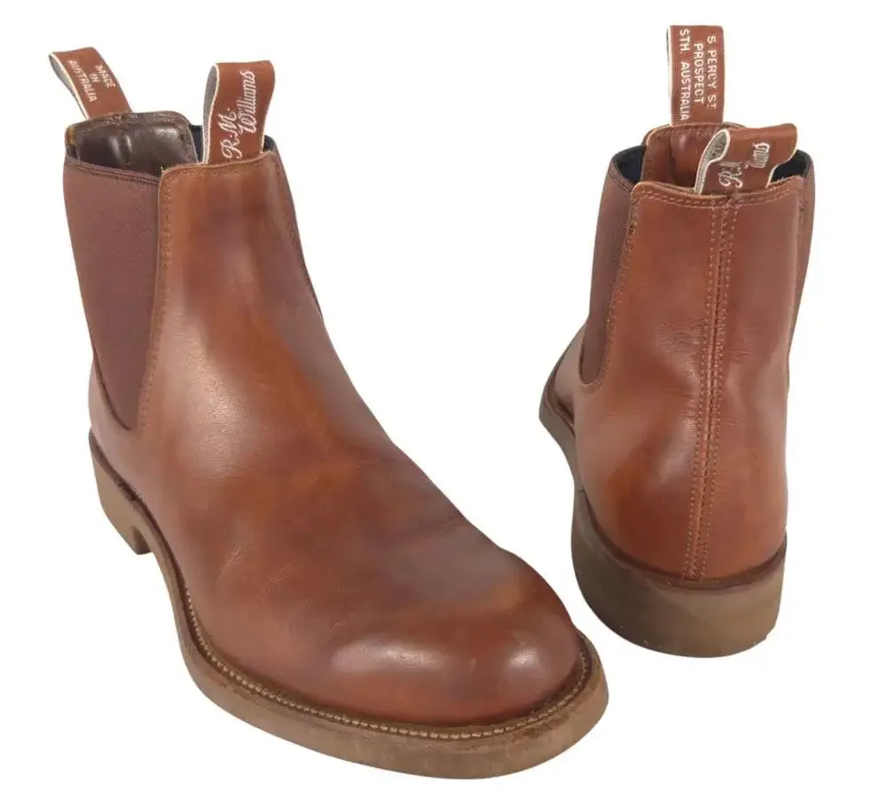 RM Williams Comfort Craftsman Chelsea Boots US 11 EU 45 Mens Brown Leather $545